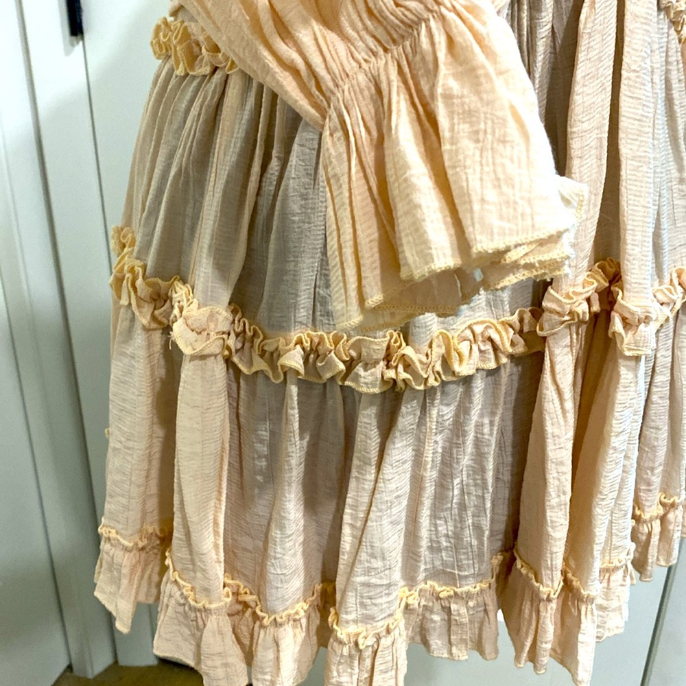 Vici Muted Emotion Tiered Ruffle Dress |Size Small - Picture 5 of 15